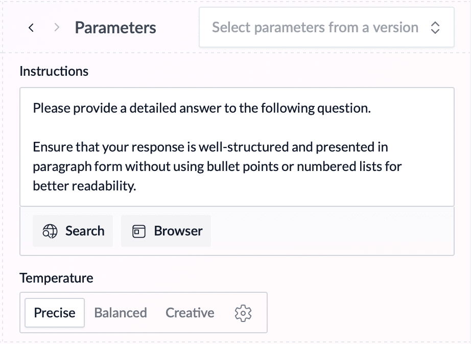 Prompt and Temperature